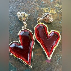Heart Earrings NWOT